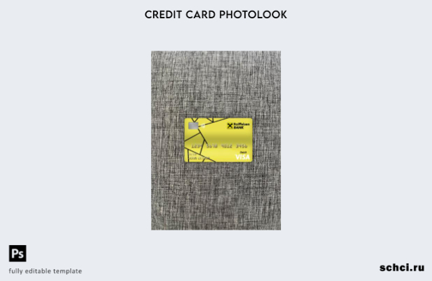 цифровая загрузка Хорватия Raiffeisen Bank Visa дебетовая карта фотошаблон лицев
